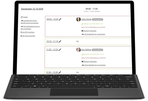 Casting Time-Planner Laptop